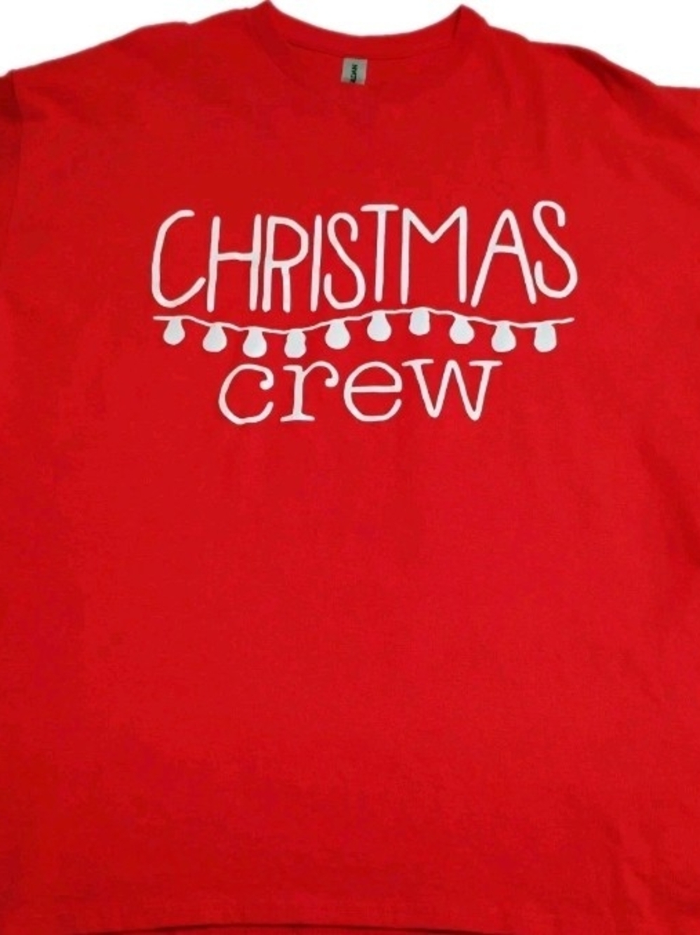 Gildan Red 'Christmas Crew' Short Sleeve Tee